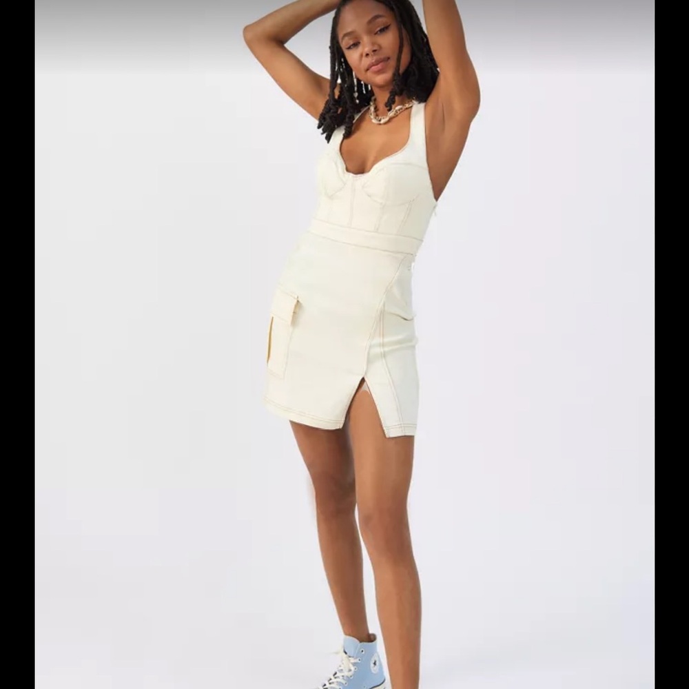 NWT Ivory denim dress